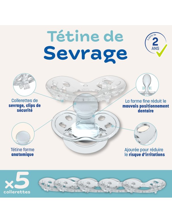 Tétine de sevrage - Etoile - Clipp