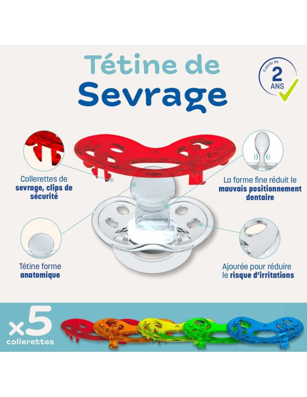 Tétine de sevrage - Couleur - Clipp