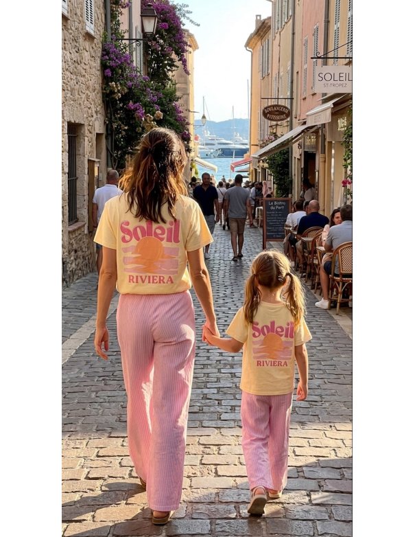 T-shirt SOLEIL Riviera - Look mère / fille