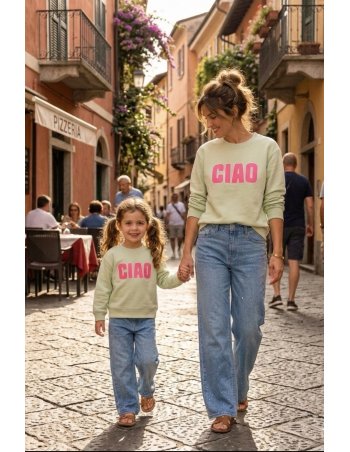 Sweat CIAO rose - Look mère...