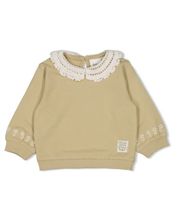 Sweat col brodé - Let Your...