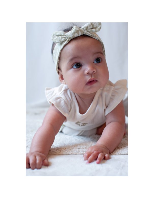 Bandeau noeud en coton ajouré - Let...