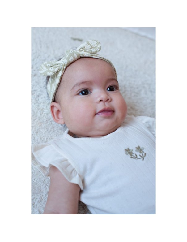 Bandeau noeud en coton ajouré - Let...