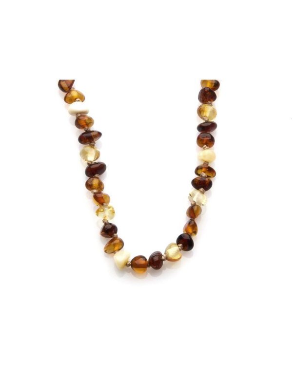 Collier bébé avec ambre multicolore...