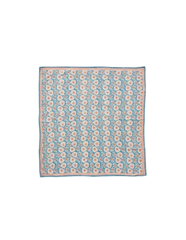 Foulard Indien Enfant - Margote Bleu...