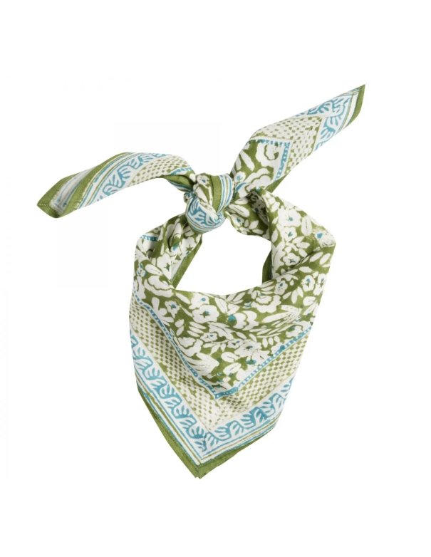 Foulard Indien Enfant Iris Feuille -...