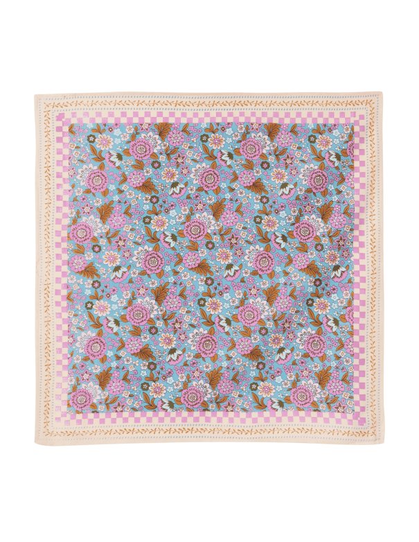 Foulard Indien Amaia Turquoise -...