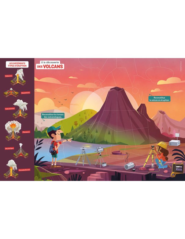 Coffret à la découverte des volcans -...