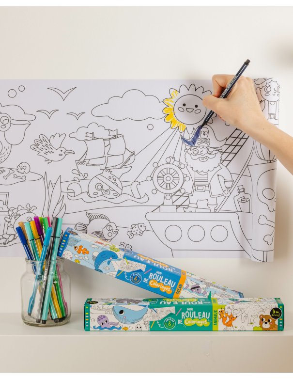 Mon rouleau de coloriages adhésif –...