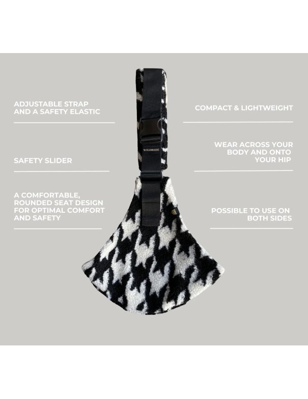 Porte bébé - Pied-de-poule Teddy -...