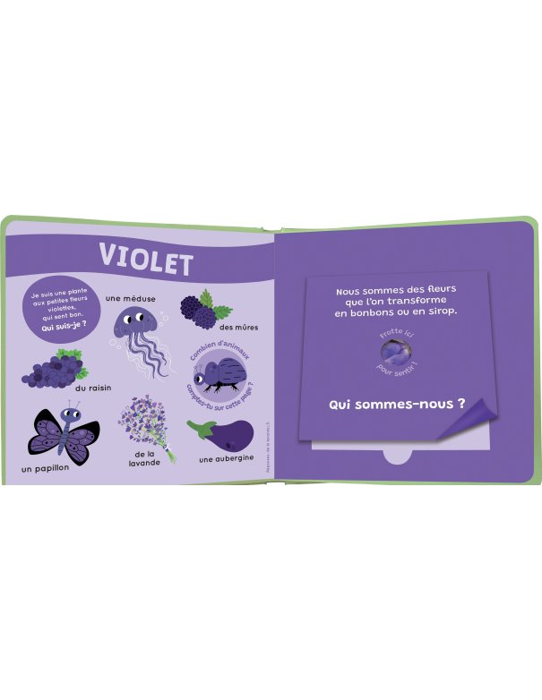 Mon livre des odeurs et des couleurs...