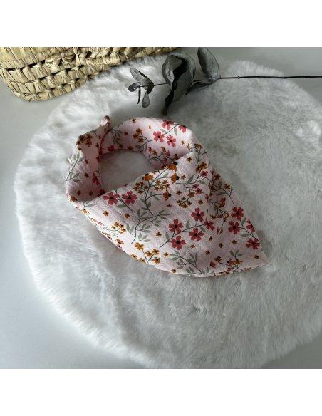 Foulard / chèche gaze de coton floral