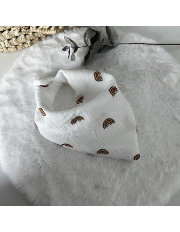 Foulard / chèche gaze de coton arc en ciel 2