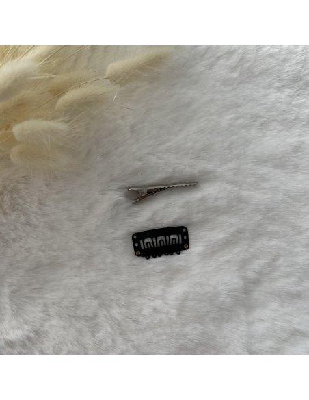 Lot de 2 barrettes double gaze arc-en-ciel Lot de 2 barrettes double gaze arc-en-ciel