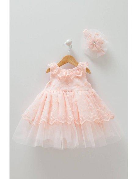 Robe cérémonie Éva & son bandeau assorti Robe cérémonie Éva & son bandeau assorti