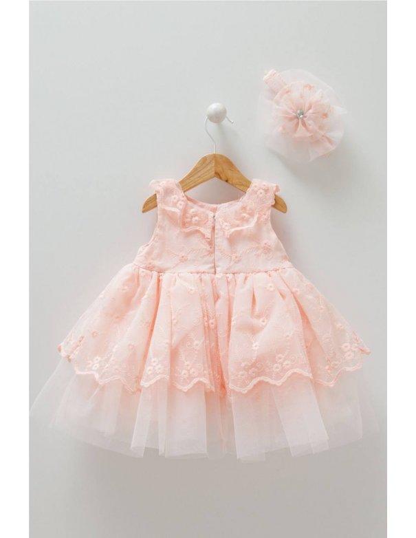 Robe cérémonie Éva & son bandeau assorti Robe cérémonie Éva & son bandeau assorti