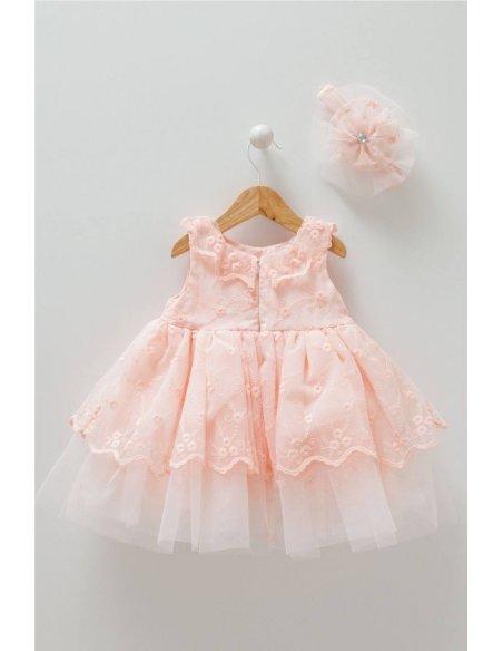 Robe cérémonie Éva & son bandeau assorti Robe cérémonie Éva & son bandeau assorti