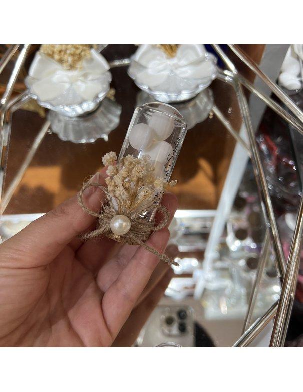 Dragée en fiole en verre