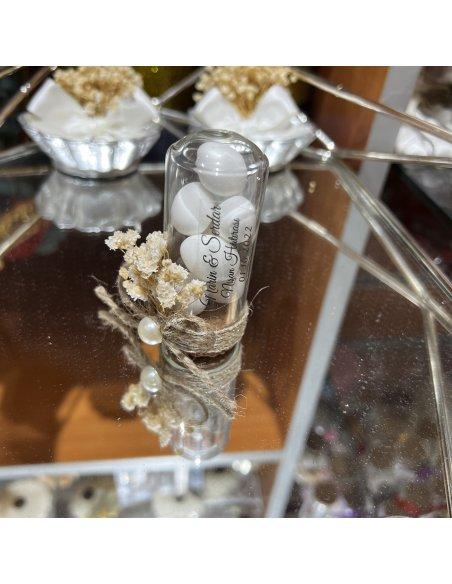 Dragée en fiole en verre