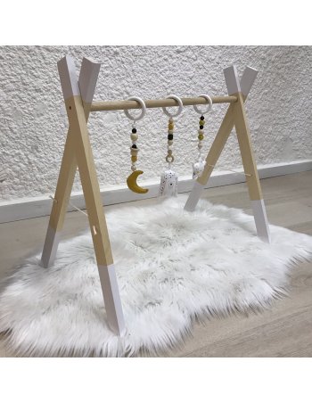 Portique d'éveil moutarde ours 2