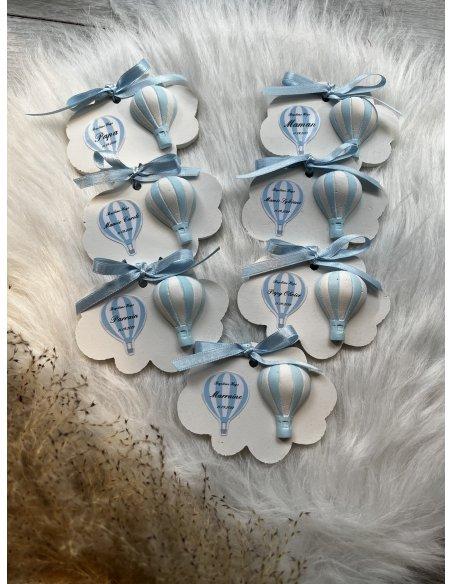 Nuage en céramique thème montgolfière