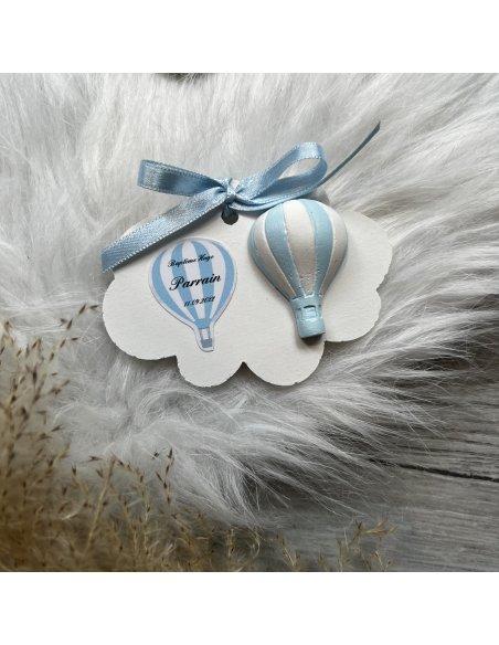 Nuage en céramique thème montgolfière