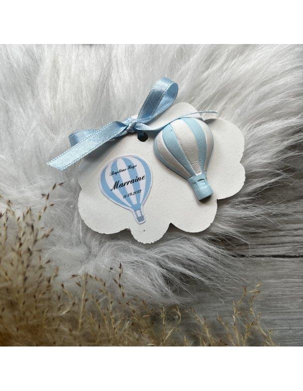 Nuage en céramique thème montgolfière