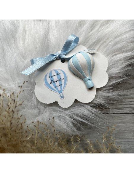 Nuage en céramique thème montgolfière