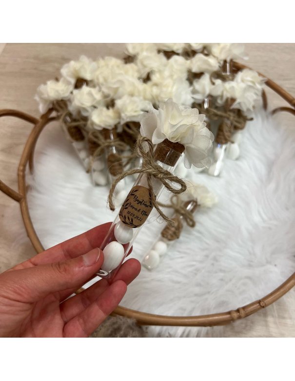 Dragées en fiole champêtre