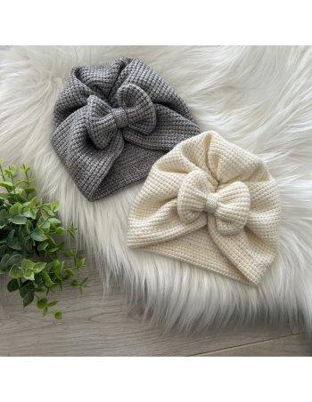 Turban maille lurex gaufrée