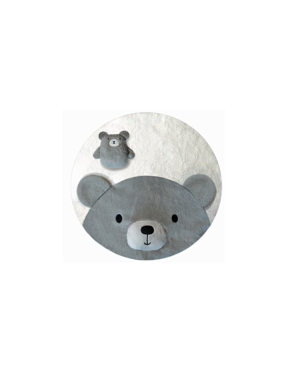 Peluche ours ( Tricot gris ) –