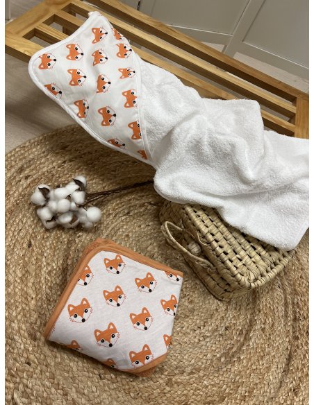 Cape de bain renard 🦊 fait main