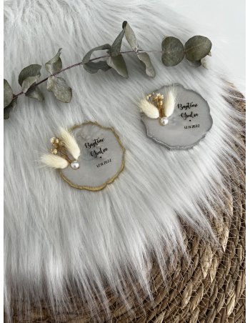 Magnet personnalisé fleurs séchées 2