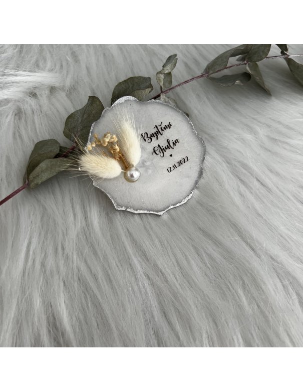 Magnet personnalisé fleurs séchées