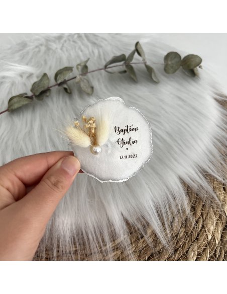 Magnet personnalisé fleurs séchées