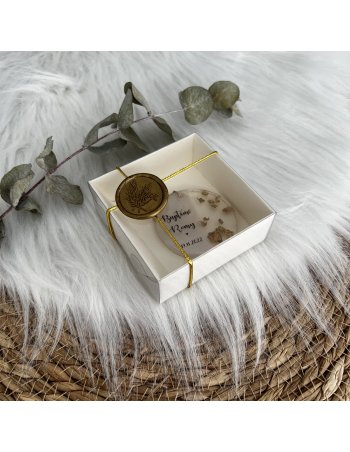 Porte clé personnalisé en résine - Gold 2