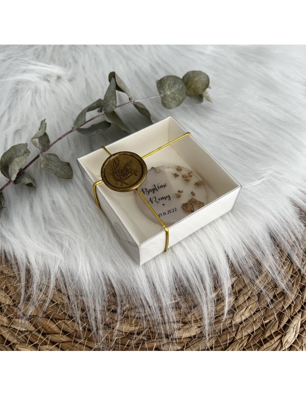 Porte clé personnalisé en résine - Gold