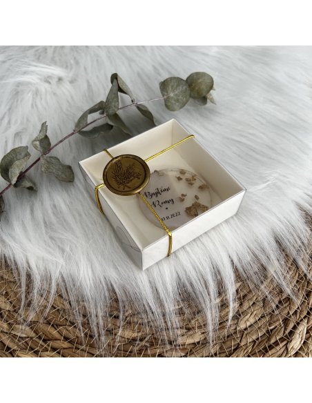 Porte clé personnalisé en résine - Gold