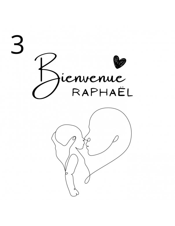 Carte Bienvenue bébé personnalisée Carte Bienvenue bébé personnalisée