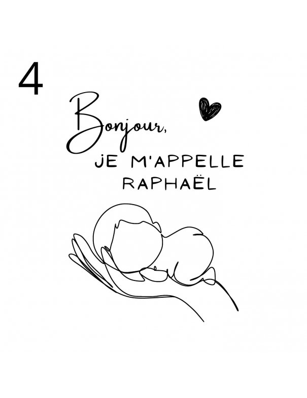 Carte Bienvenue bébé personnalisée Carte Bienvenue bébé personnalisée