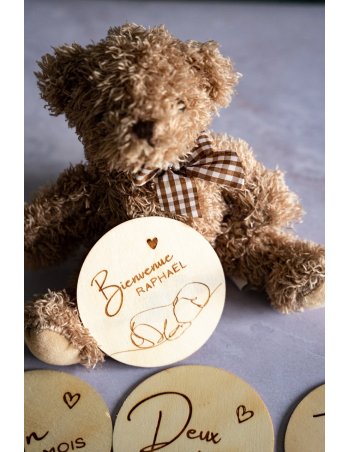 Carte Bienvenue bébé personnalisée