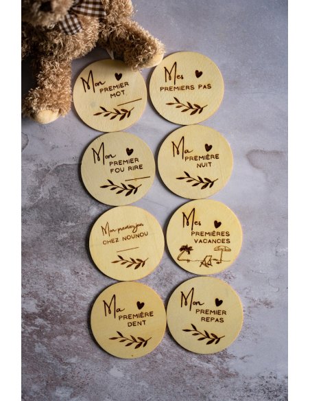 Kit cartes "Mes premières fois" bois