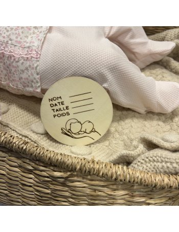 Carte Bienvenue bébé à remplir