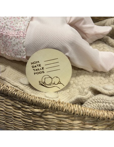 Carte Bienvenue bébé à remplir