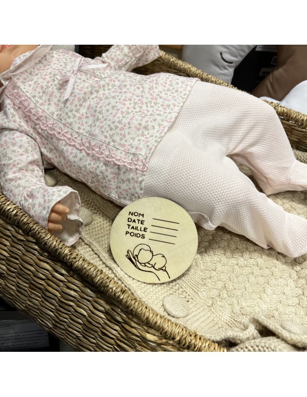 Carte Bienvenue bébé à remplir