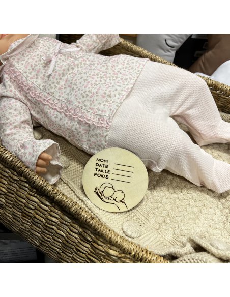 Carte Bienvenue bébé à remplir