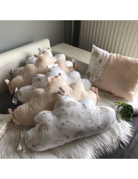 Tour de lit nuage arc-en-ciel Tour de lit nuage arc-en-ciel