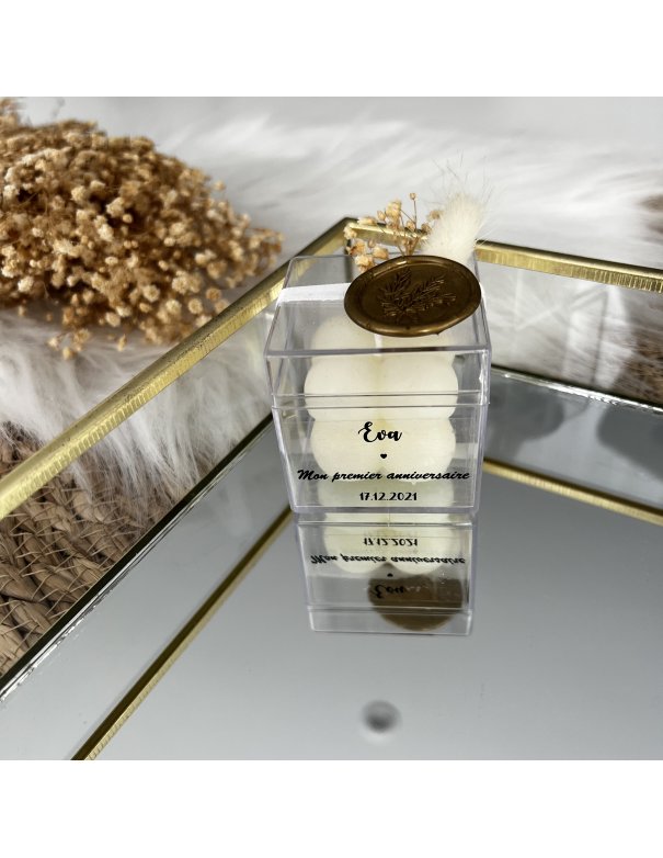 Bougie bubble en boîte personnalisée Bougie bubble en boîte personnalisée