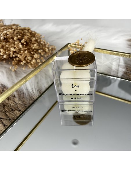 Bougie bubble en boîte personnalisée Bougie bubble en boîte personnalisée