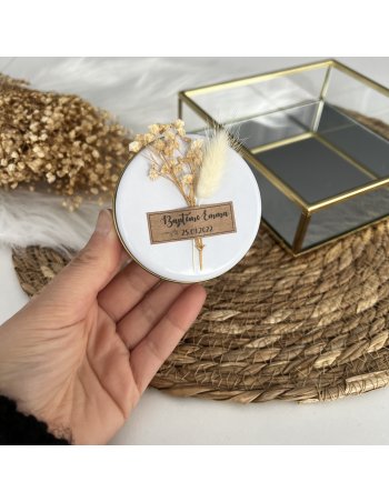 Bougie coulée en boîte métallique personnalisée 2